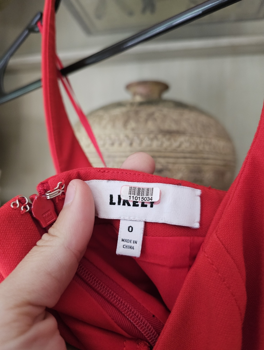 LIKELY Dixie Red Halter Sheath Dress - Picture 14 of 16